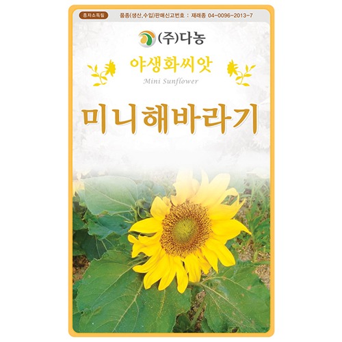 해바라기/미니 꽃씨앗 - 2g(약5ml)/야생화꽃씨앗
